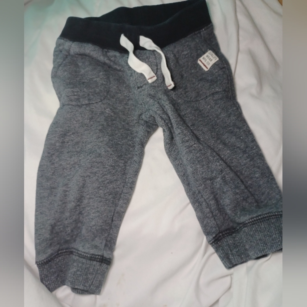 Navy Blue Sweatpants size 9M - Picture 2 of 7